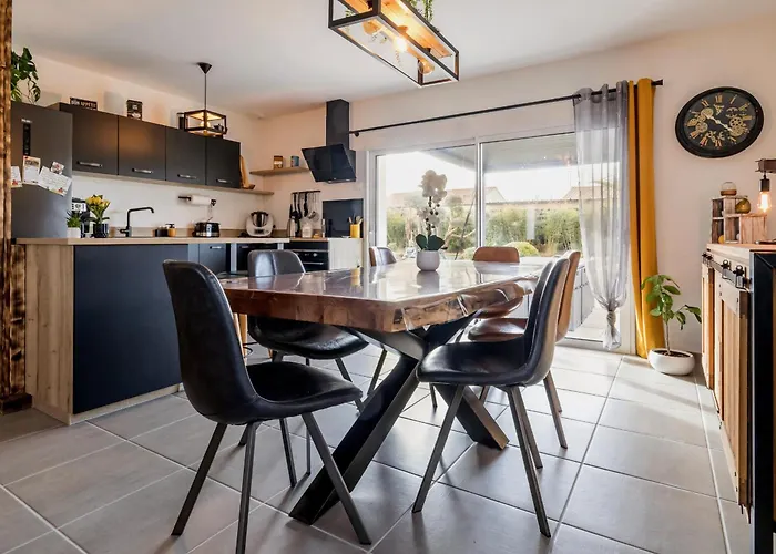 別荘 Charmante Maison Moderne Avec Jardin Prive A 9 Km De La Plage, Wi-fi Et Equipements Confortables - Fr-1-306-1277 *